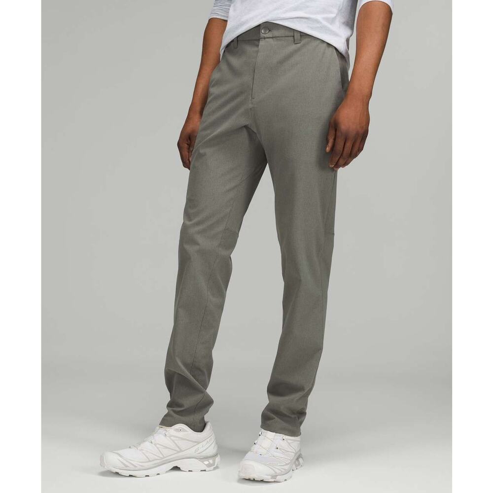 Lululemon Mens Commission Slim Fit Pant 32" Ventlight Size 29 Grey Sage Modern